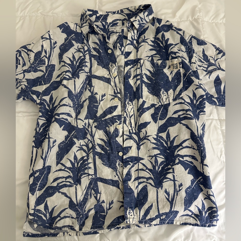 Zara kids linen button up